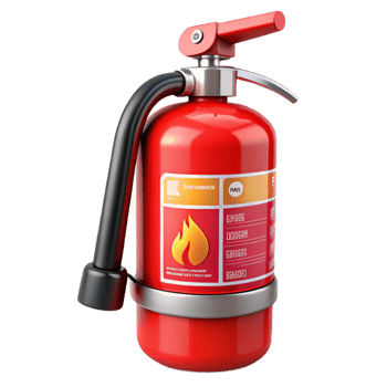 3D Model Red Fire Extinguisher png