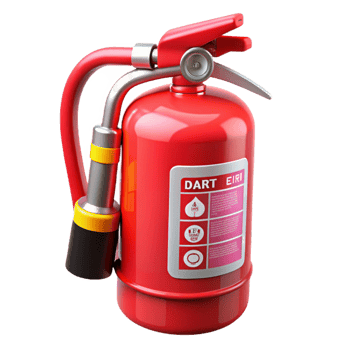 Red Fire Extinguisher 3D Render png