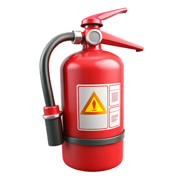 Red Fire Extinguisher 3D Model png
