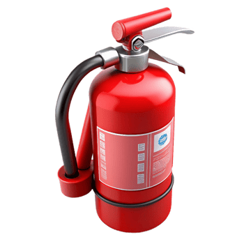 Red Fire Extinguisher 3D Render png