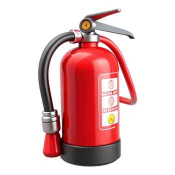 Red Fire Extinguisher 3D Render png