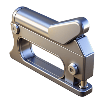 3D Render of a Metal Stapler png