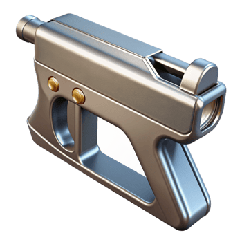 Futuristic 3D Gun Model Render png