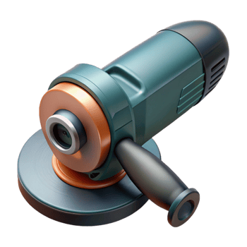 3D Render of Angle Grinder Tool png