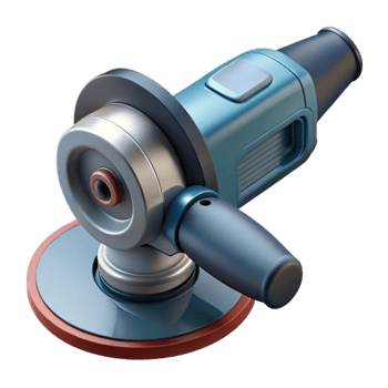 3D Render of a Blue Angle Grinder png