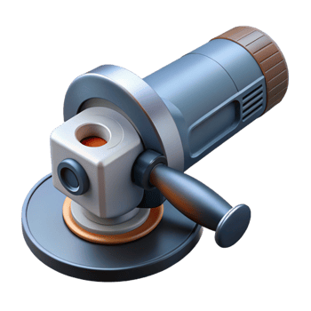 3D Render of Angle Grinder Tool png