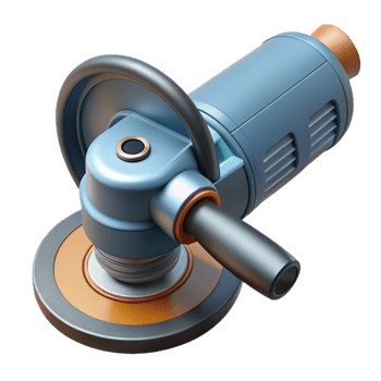 3D Render of a Blue Angle Grinder png