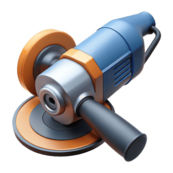 3D Render Angle Grinder Illustration png