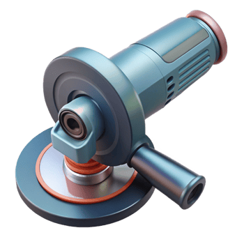 3D Render of Angle Grinder Tool png