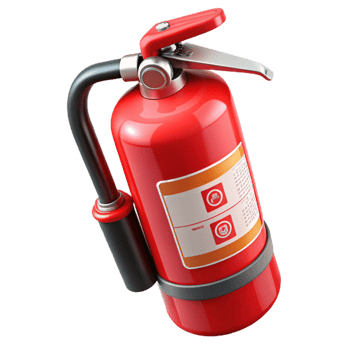 Red Fire Extinguisher 3D Render png