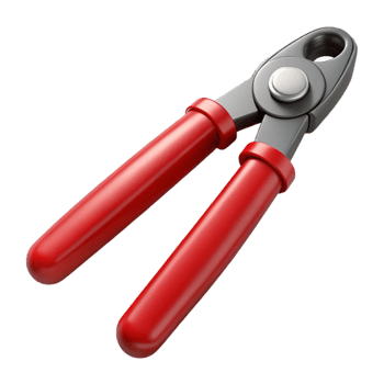3D Render Red Handled Pliers png