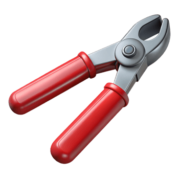 3D Render Red-Handled Pliers png
