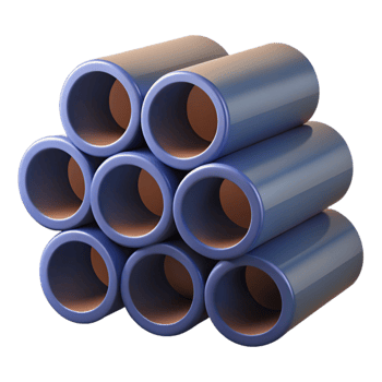 3D Render Stacked Cylinders Abstract Background png