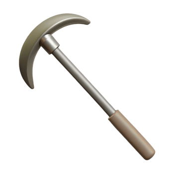 3D Model Pickaxe Illustration png