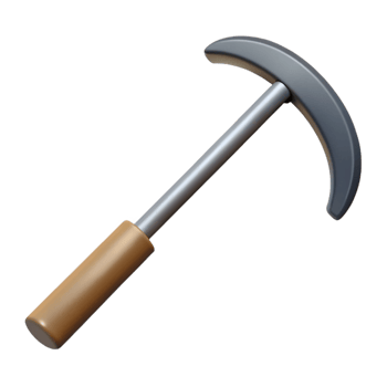 3D Model Pickaxe Illustration png