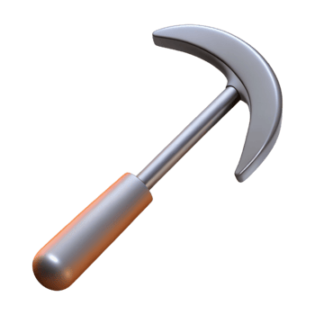 3D Render of a Crescent Hammer png