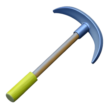 3D Model of a Pickaxe png