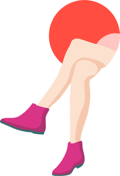 woman sitting position png