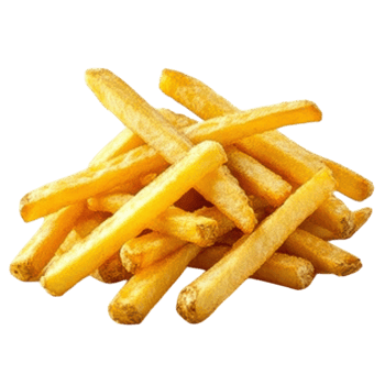 Delicious Stack of Crispy Fries Perfect for Social Media and Menu Designs on Transparent Background png