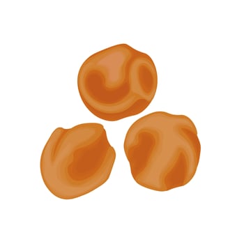 Illustration Logo Clipart Umeboshi Japanese Pickled Plums Isolated vector