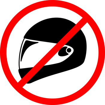 no helmet sign in red circle or areas where use helmets are prohibited png