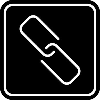 Link Glyph Icon vector