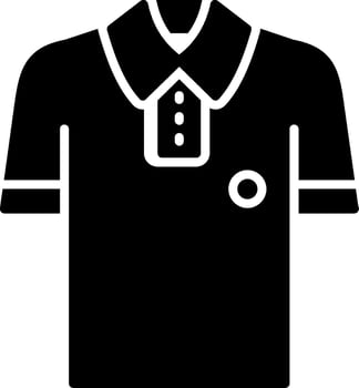 Polo Shirt Glyph Icon vector