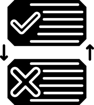 List Glyph Icon vector