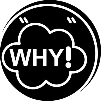 Why Glyph Icon vector