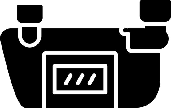 Sun Visor Glyph Icon vector