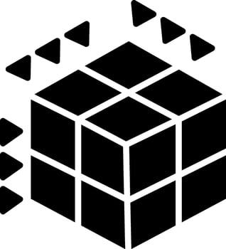 Dimension Glyph Icon vector