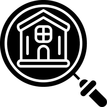 Search Glyph Icon vector
