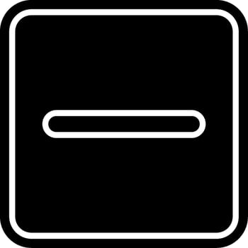 Minus Glyph Icon vector