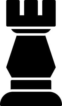 Rook Glyph Icon vector