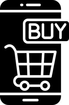 Online Store Glyph Icon vector