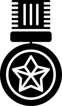 Medal Glyph Icon vector
