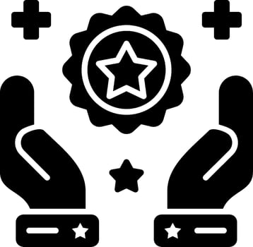 Benefits Glyph Icon vector