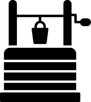Water Well Glyph Icon vector