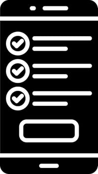Checklist Glyph Icon vector
