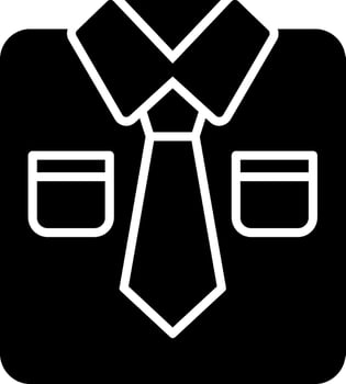 Shirt Glyph Icon vector