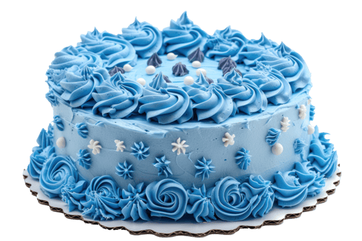 blue birthday cake transparent background png