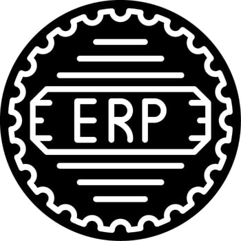 Erp Glyph Icon vector