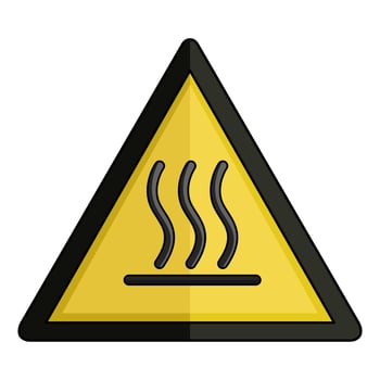 illustration of Hot Surface Warning vector