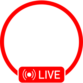 Live stream icon. User Account live stream frame. png