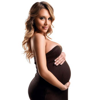 beautiful young pregnant woman, png