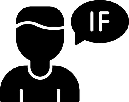 If Glyph Icon vector