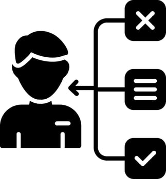 Candidate Glyph Icon vector