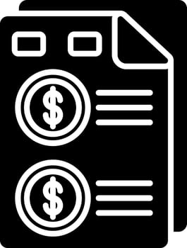 Report Glyph Icon vector
