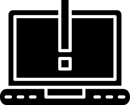 Virus Glyph Icon vector