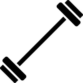 Barbell Glyph Icon vector